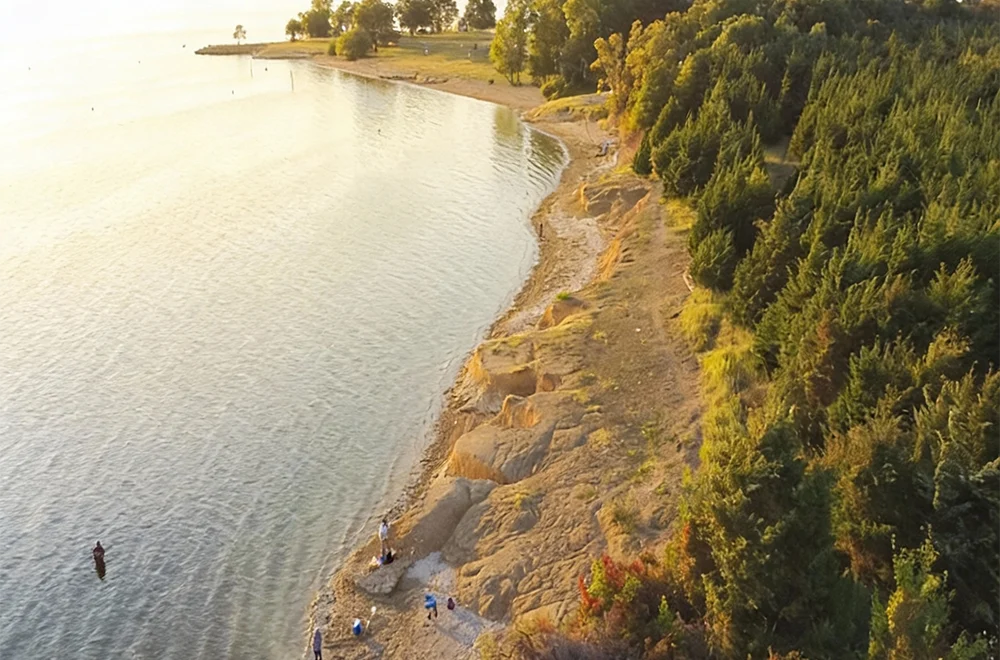 people fishing in lake lavon